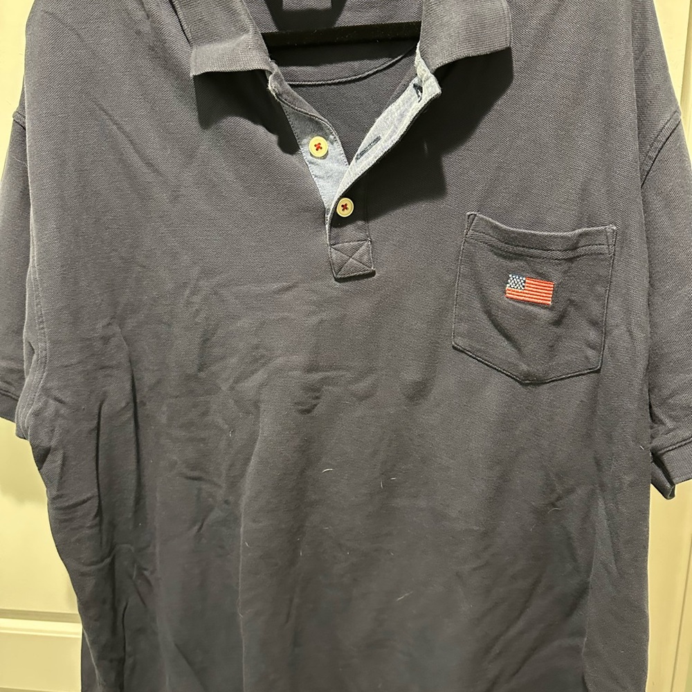 Orvis Blue Polo Shirt Classic Casual Style